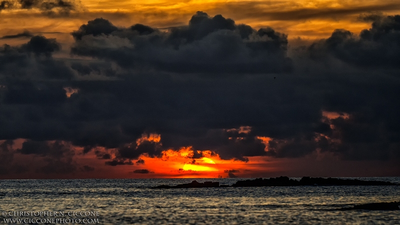 Sunset on the Equator